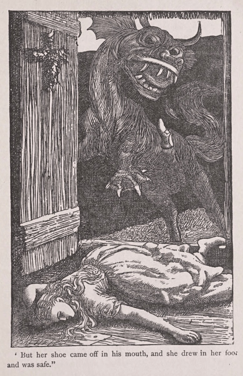 she drew in her foot